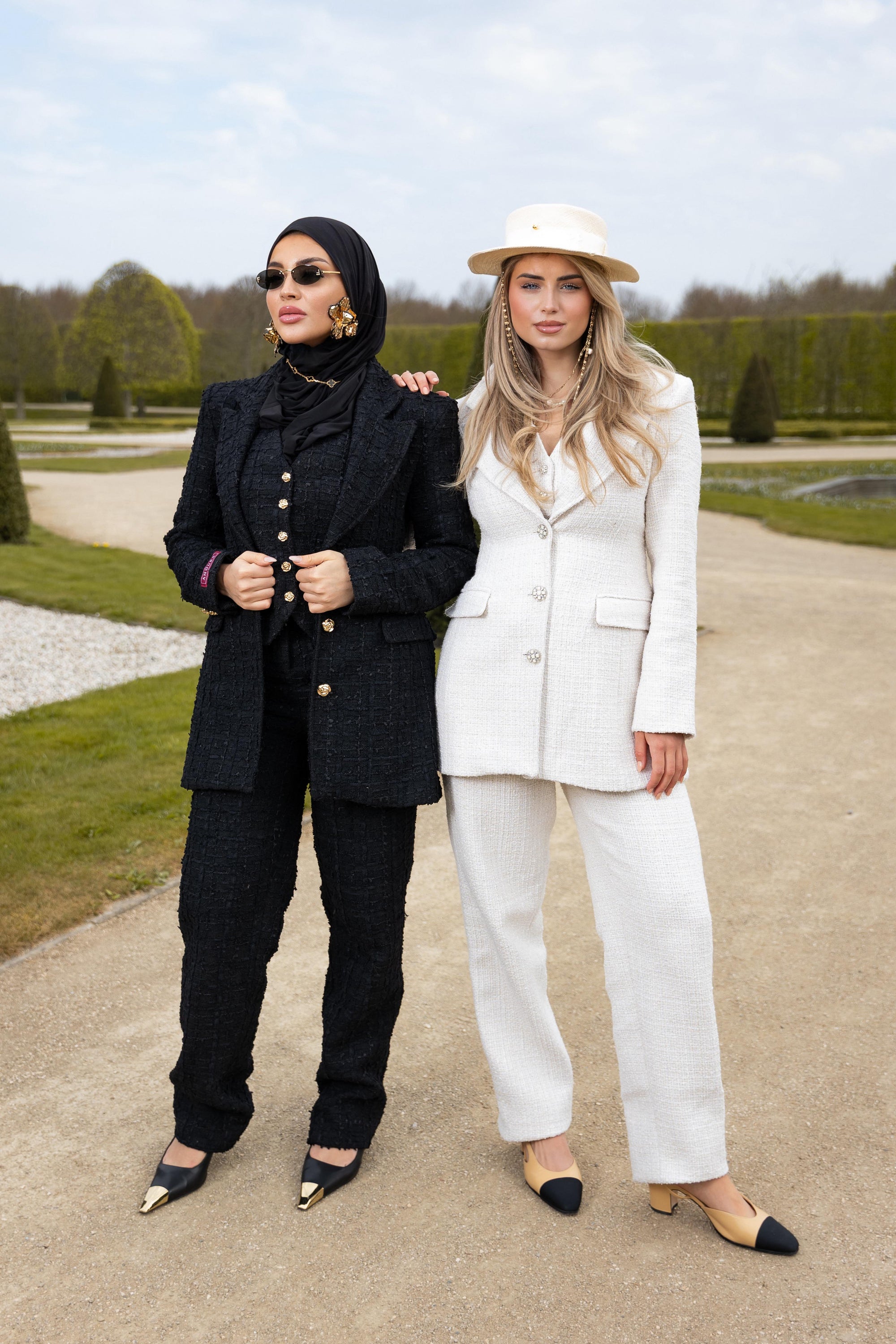 Fenne straight leg tweed pants