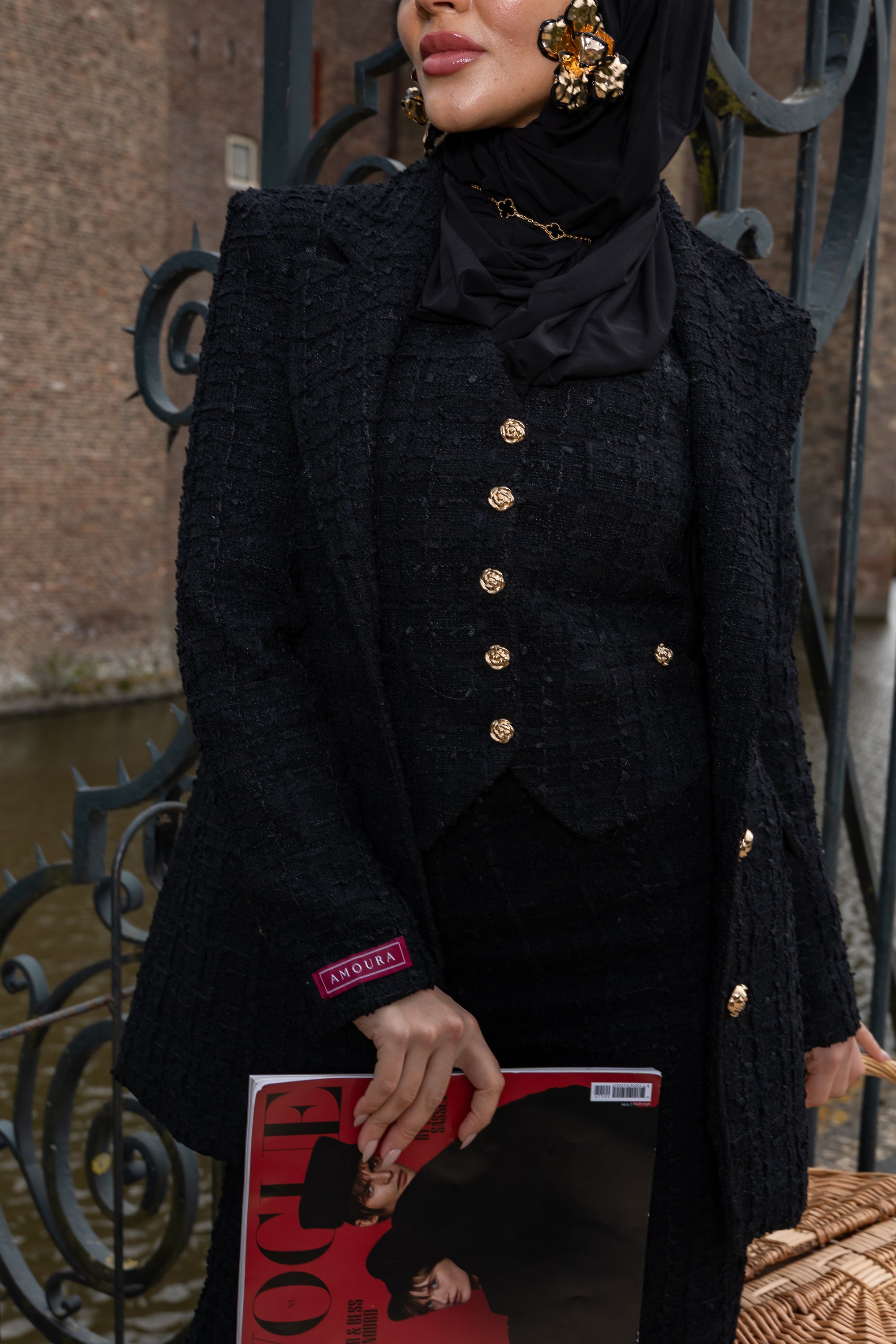 Diana Tweed hourglass blazer