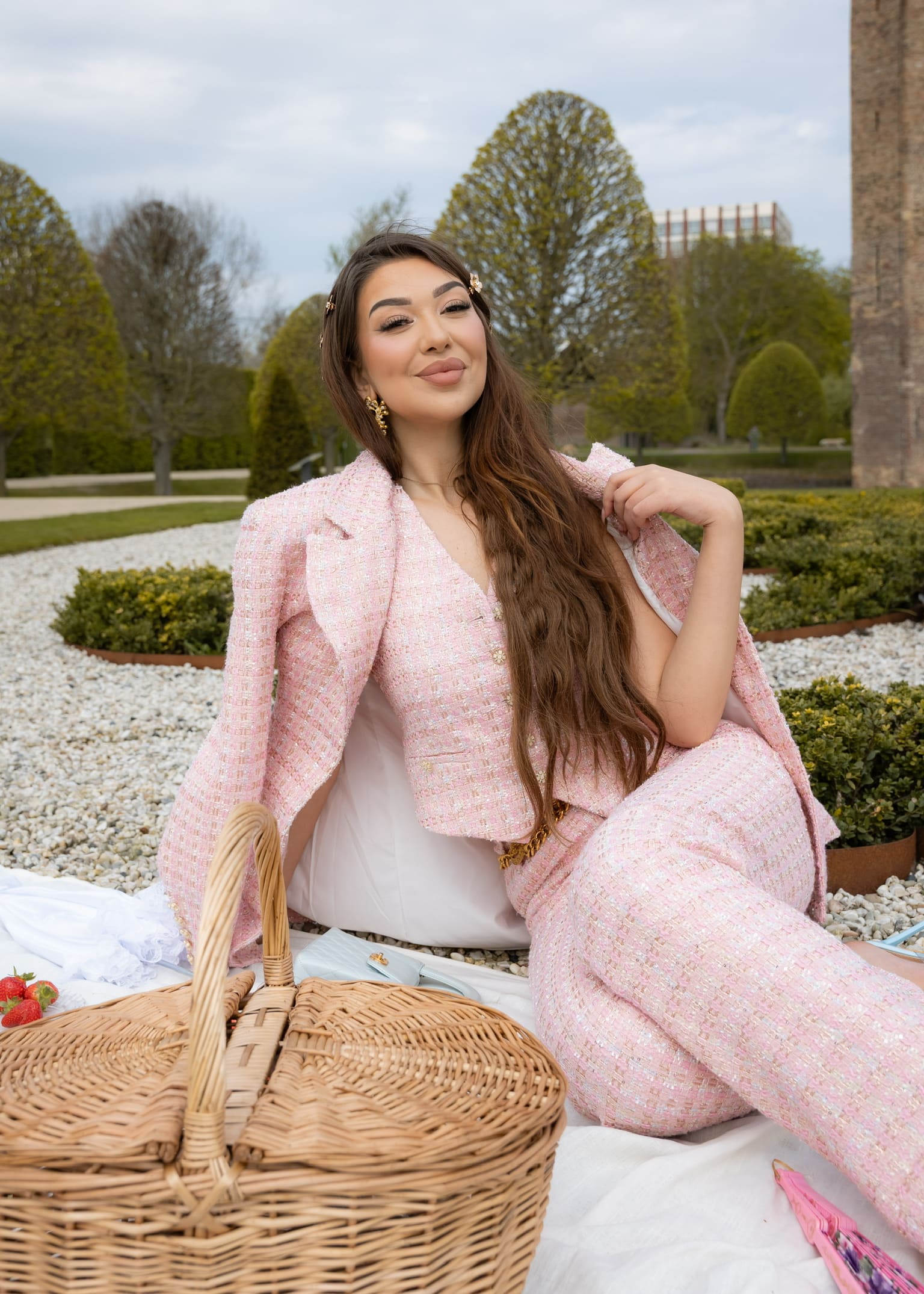 Sophia Hourglass tweed blazer